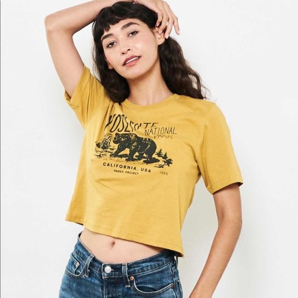 Parks Project Yellow Crop Top - Picture 1 of 5